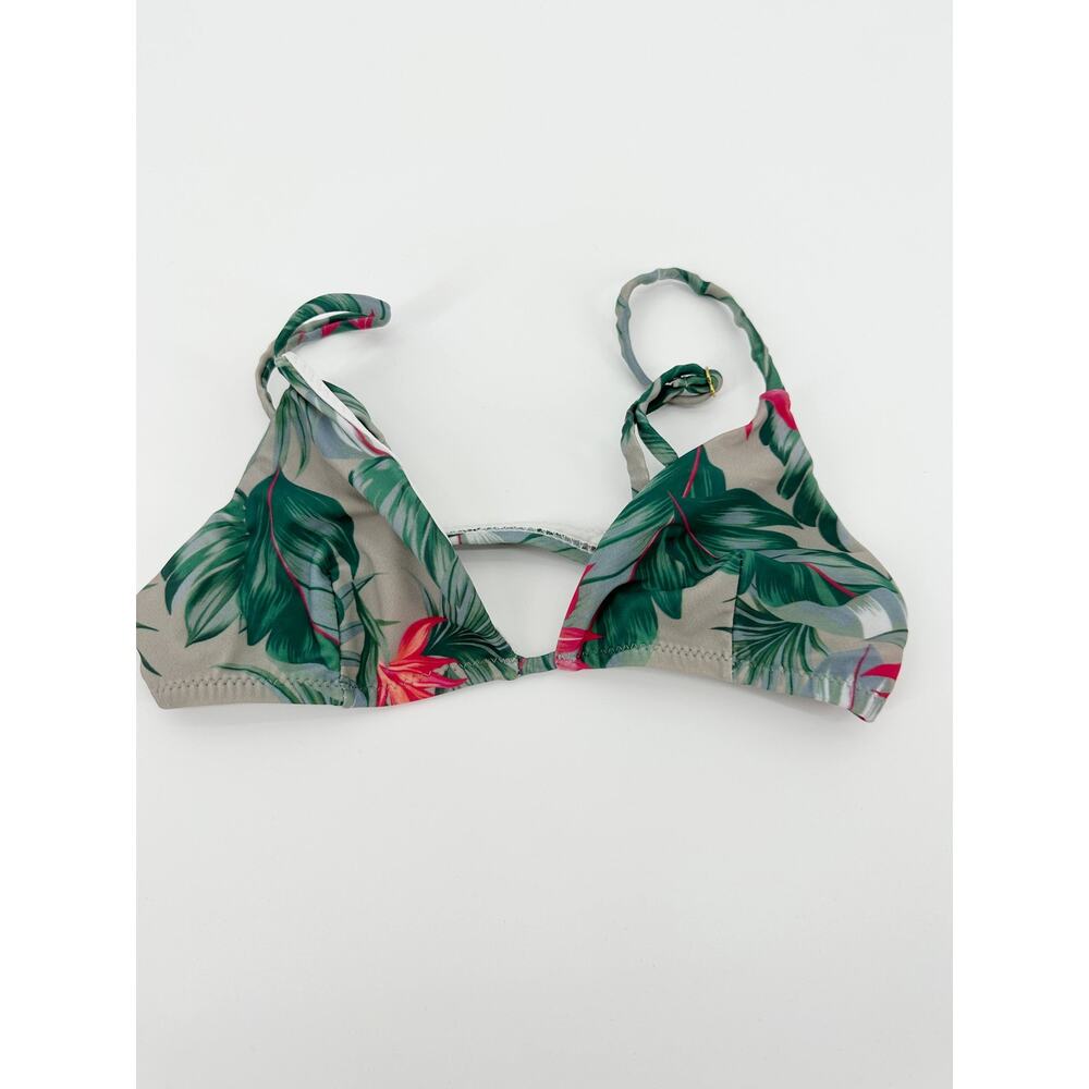 Show Me Your MuMu Mermaid Tropical Triangle Bikini Top Women's Size X-Small XS